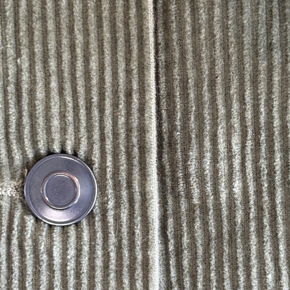 Zara Outerwear Corduroy Trucker Jacket | Size XS | Olive‎ Green Fringe Hem - Picture 6 of 9